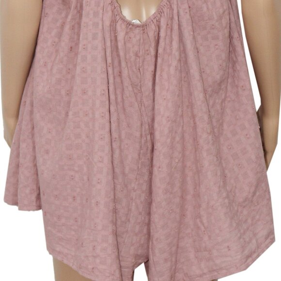 Free People Back To Love Romper Textured Adjustable Strap Purple S - Picture 5 of 5